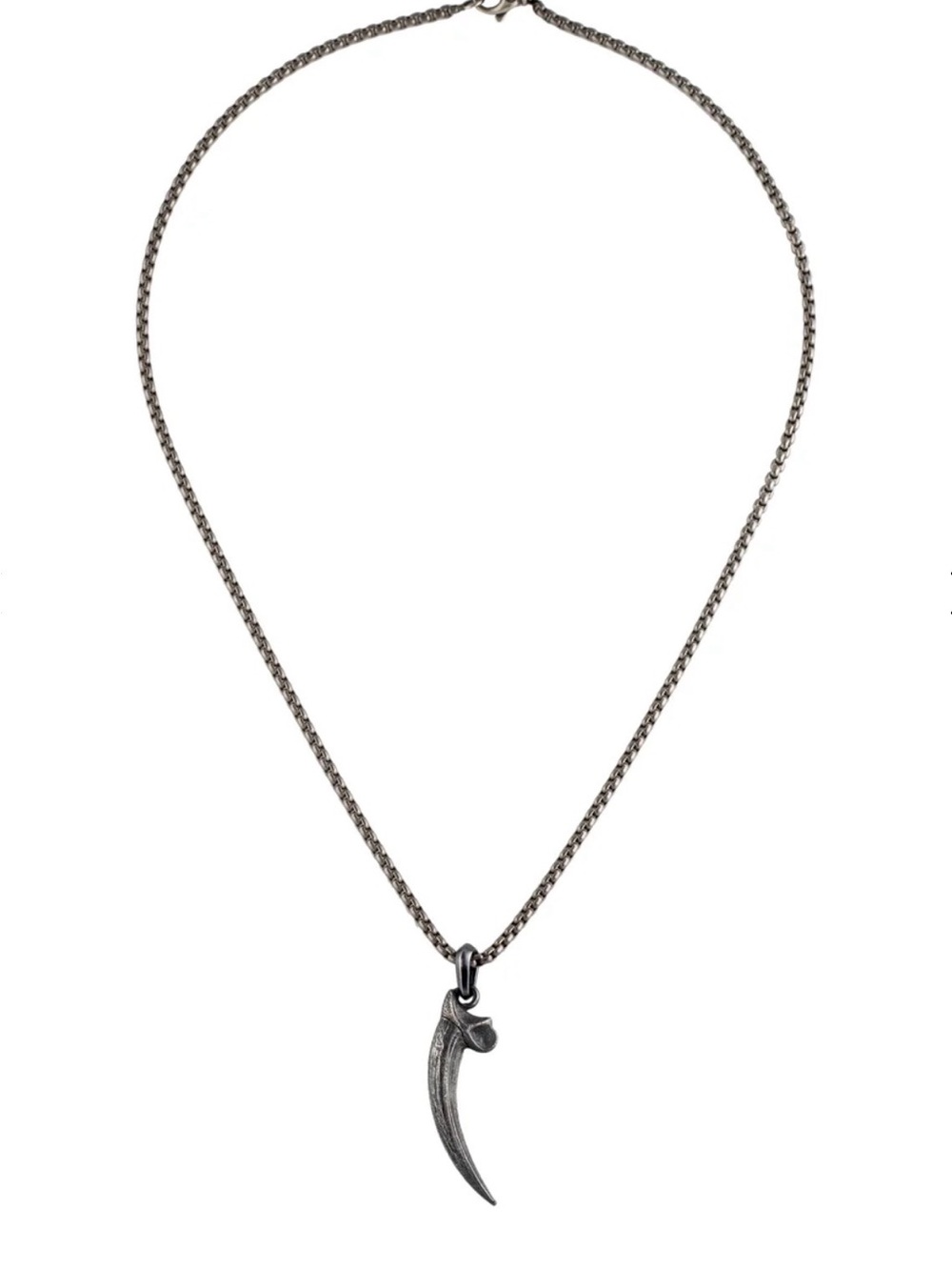 David Yurman Sterling Silver Raptor Claw Pendant.